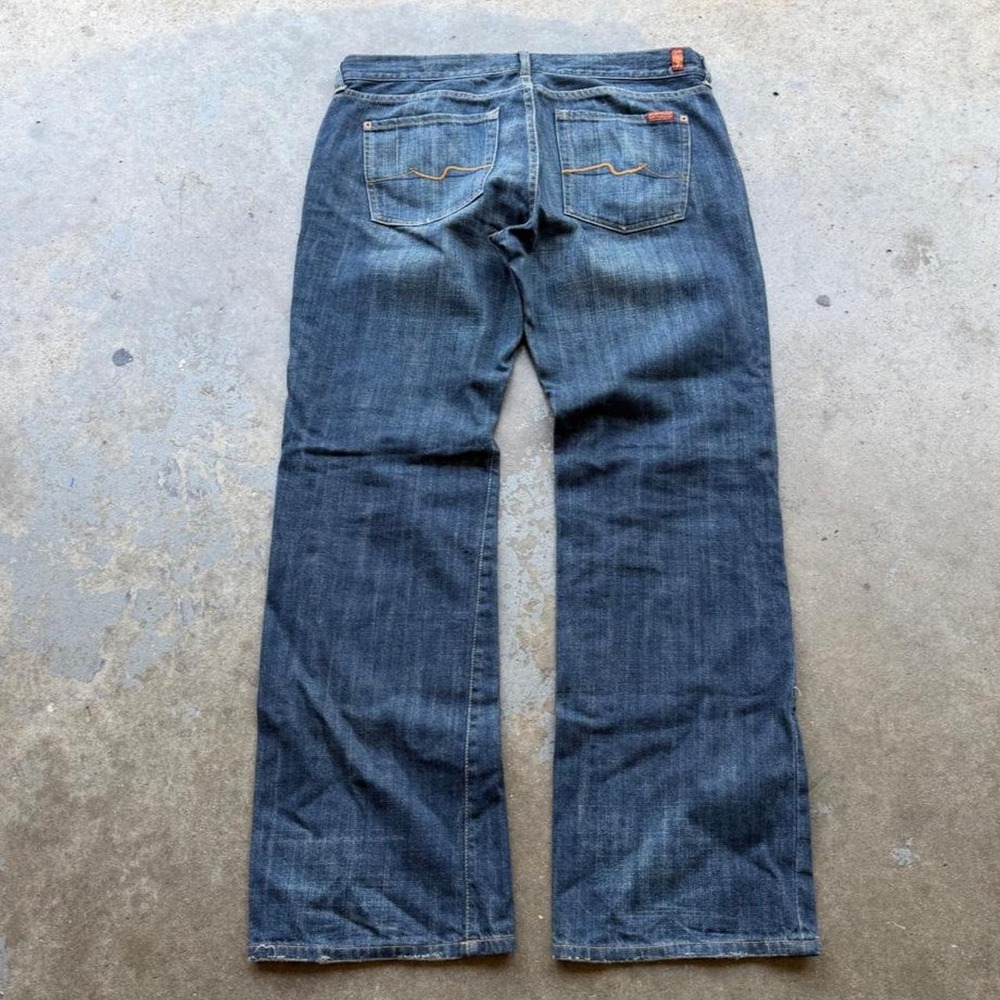 Y2K 2000s 7seven jeans for all man kind boot cut grunge size 38 "